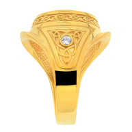 Signet gold ring 