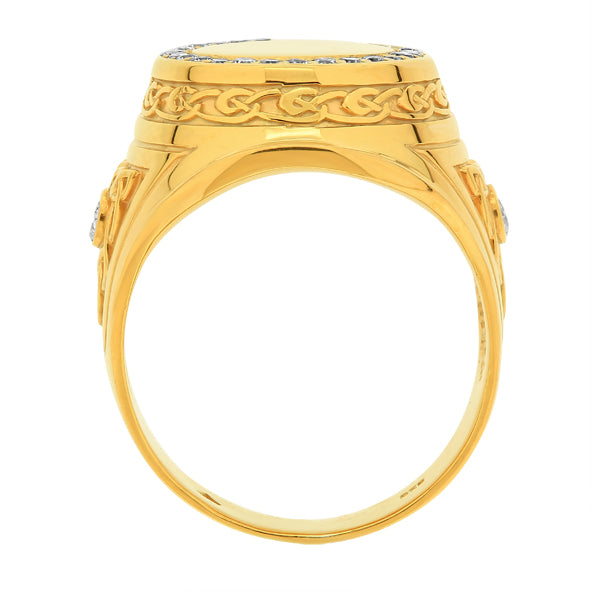 Signet gold ring 