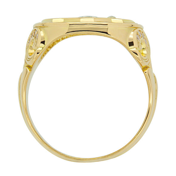 Herrenring aus Gold -russischer Adler-