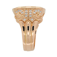 Herrenring aus Gold -russischer Adler-