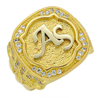 Gold Initial Ring 