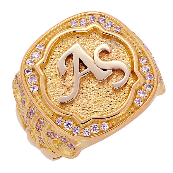 Gold Initial Ring 