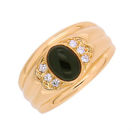 Herrenring aus Gold mit Onyx