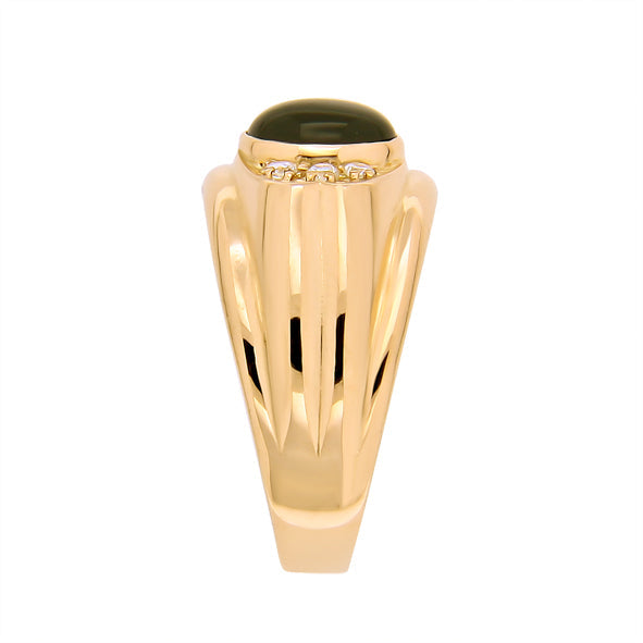 Herrenring aus Gold mit Onyx
