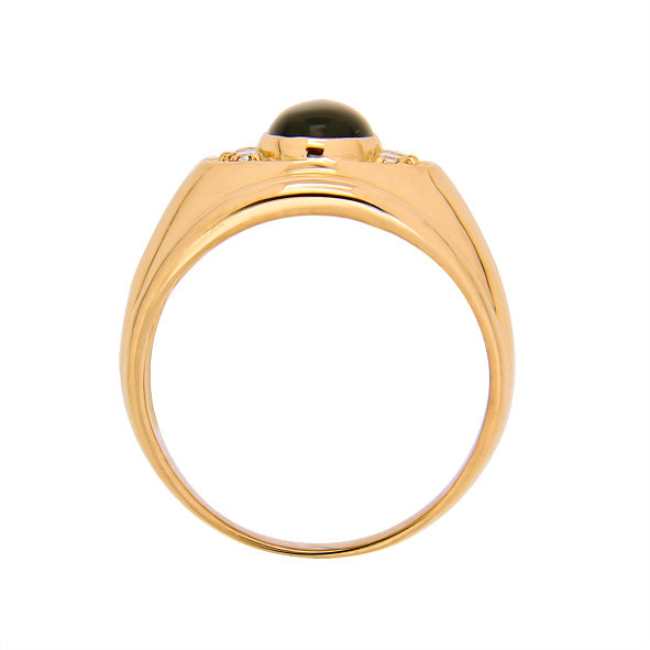 Herrenring aus Gold mit Onyx
