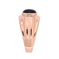 Herrenring aus Gold mit Onyx