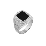 Herrenrinr aus Silber 925 mit Onix 18(57)