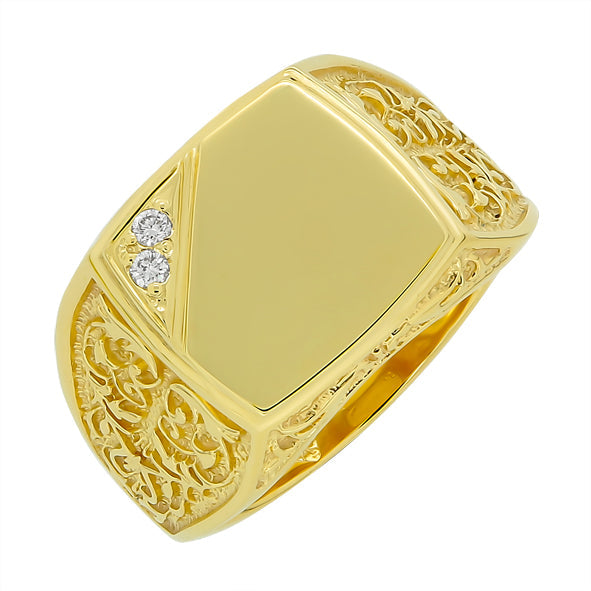 Herrenring Siegelring aus Gold