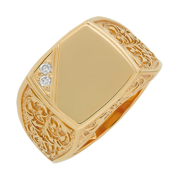 Herrenring Siegelring aus Gold