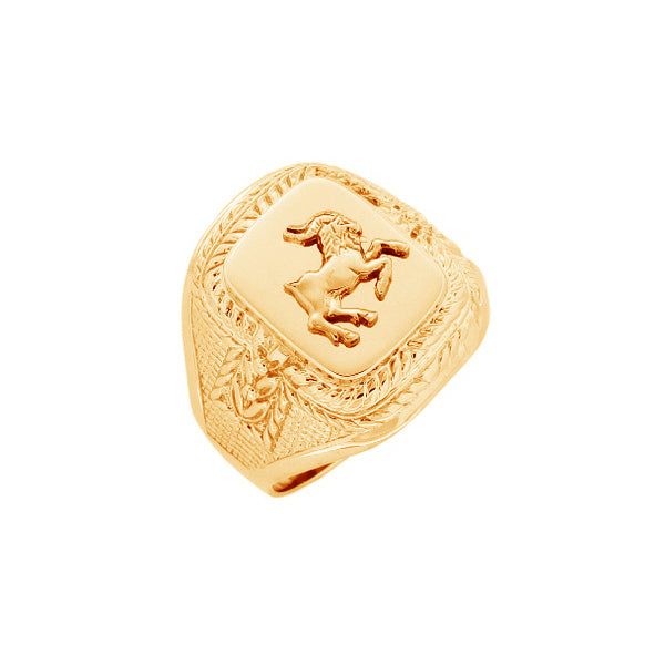 Herrenring Siegelring mit Sternzeichen