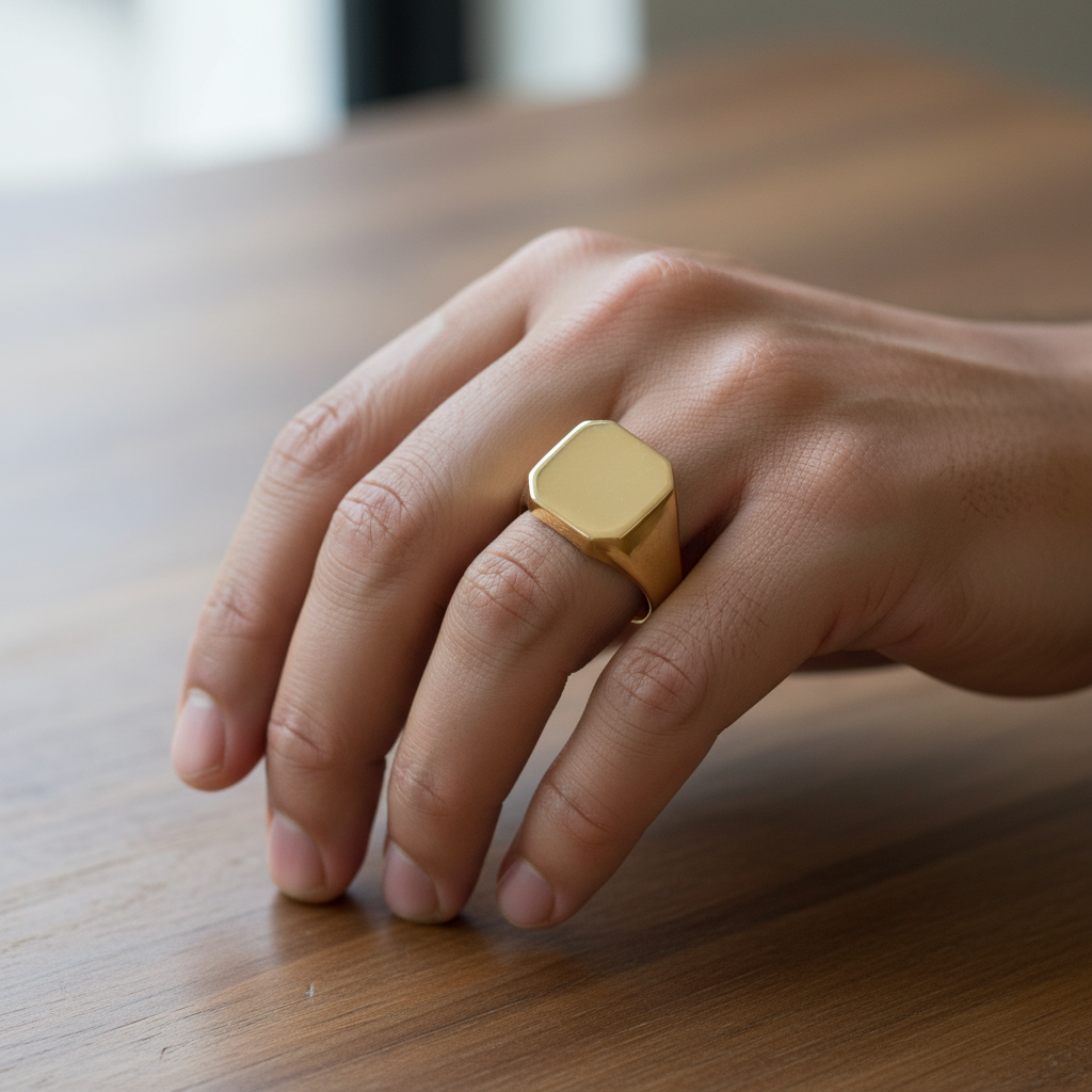 Herrenring Siegelring  aus Gold