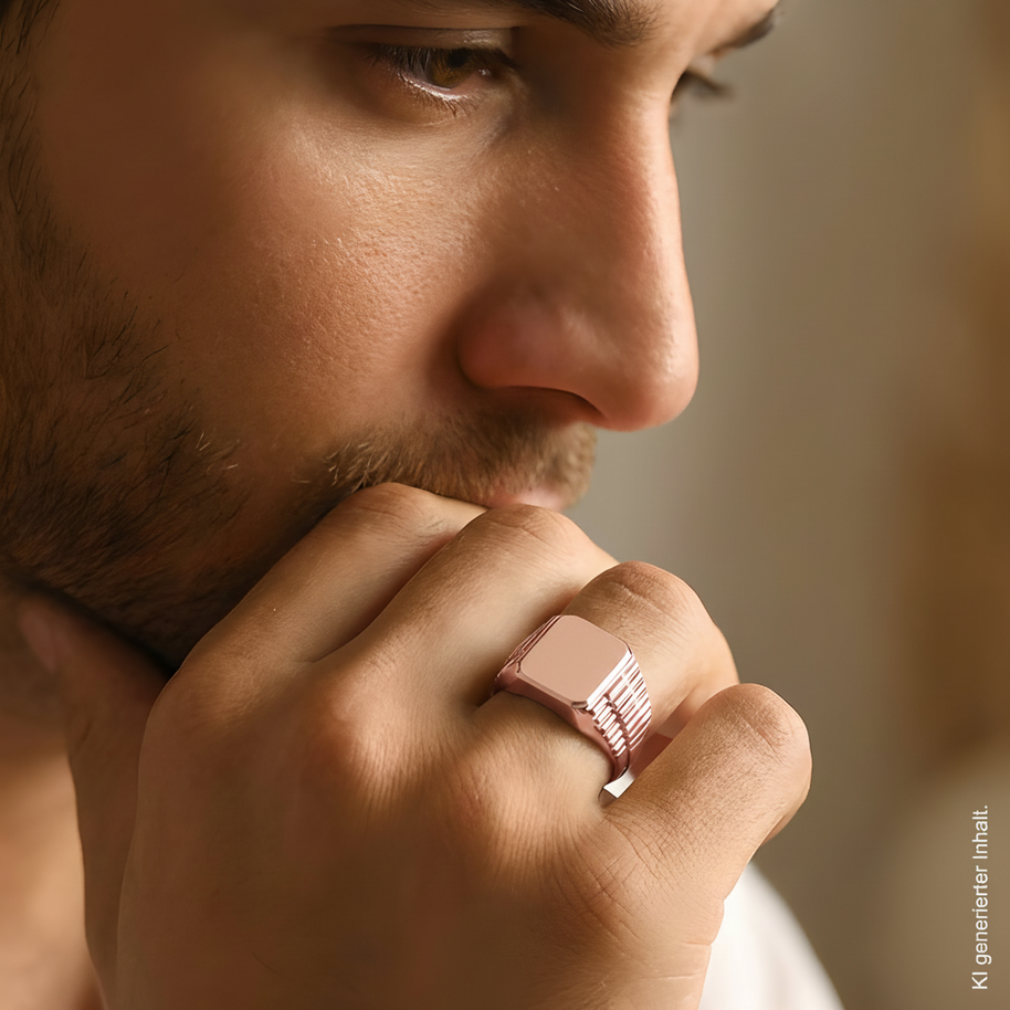 Men's Gold Ring / Signet Ring – Custom-Made