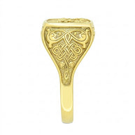 Herren Goldring / Siegelring – individuelle Anfertigung „Georg der Siegreiche“