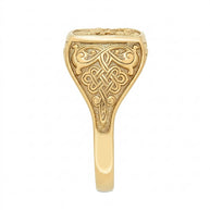 Herren Goldring / Siegelring – individuelle Anfertigung „Georg der Siegreiche“