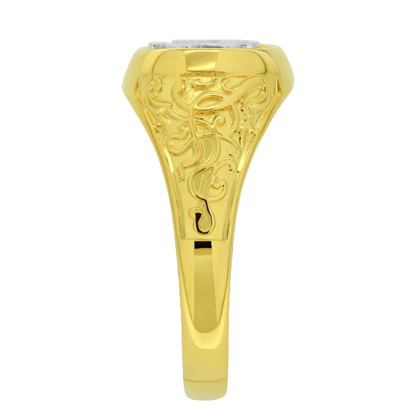 Gold Initial Ring 