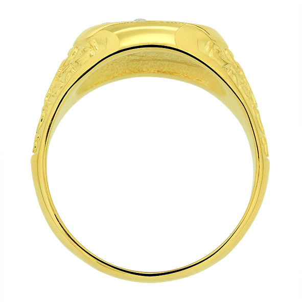Gold Initial Ring 