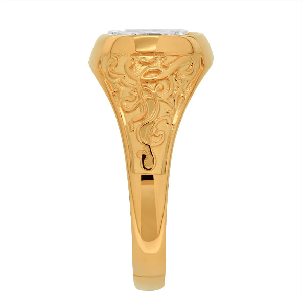 Gold Initial Ring 