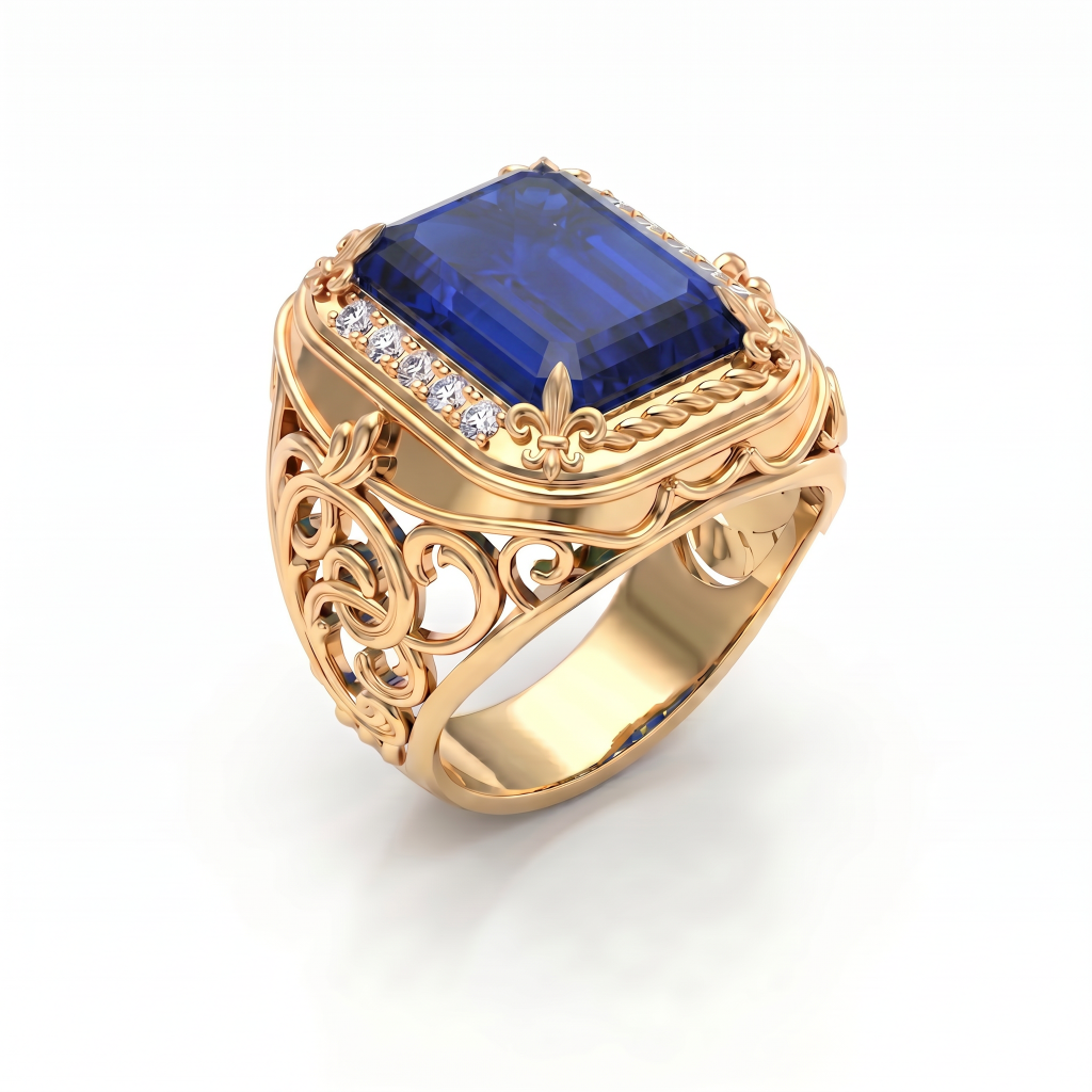 Men's gold ring 