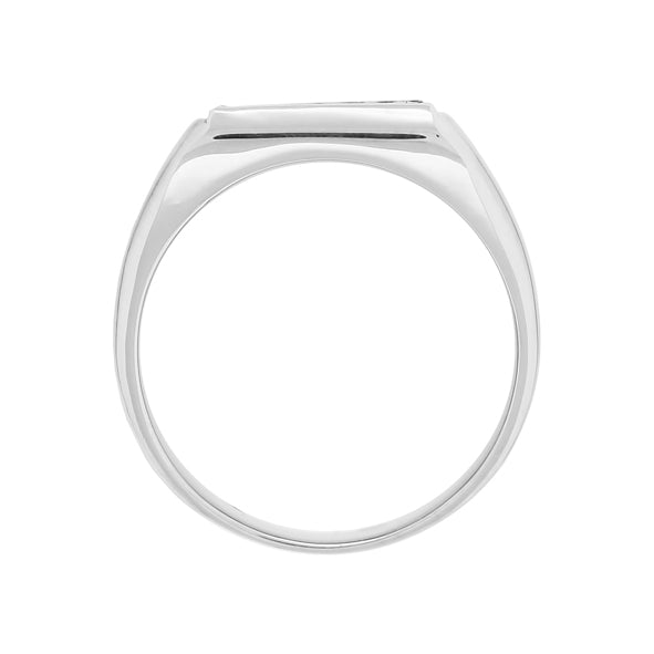 Herrenring aus Silber 925 mit Onix