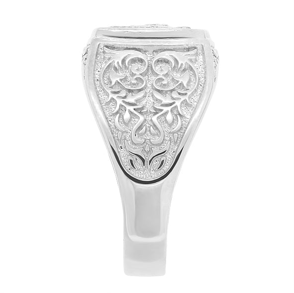 Herrenring aus Silber 925 -russischer Adler-