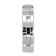 Herrenring aus 925er Silber mit Stein, Zirkonia