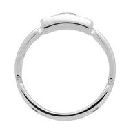 Herrenring aus 925er Silber mit Stein, Zirkonia