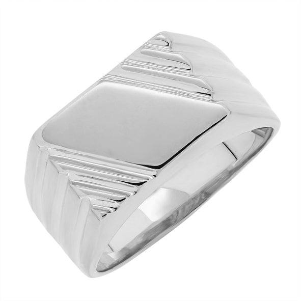 Herrenring aus 925er Silber, Herren-Siegelring