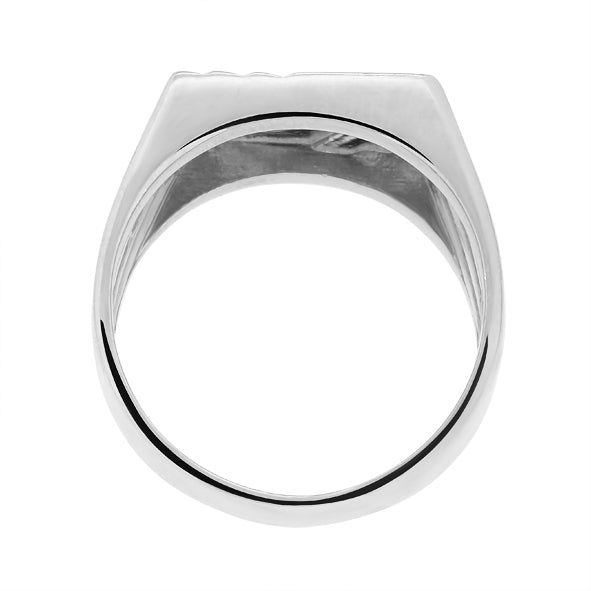 Herrenring aus 925er Silber, Herren-Siegelring