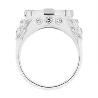 Silberring, Herrenring aus 925er Silber LÖWE