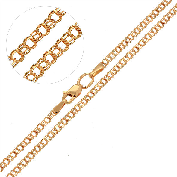 Garibaldikette Goldkette Rotgold 585