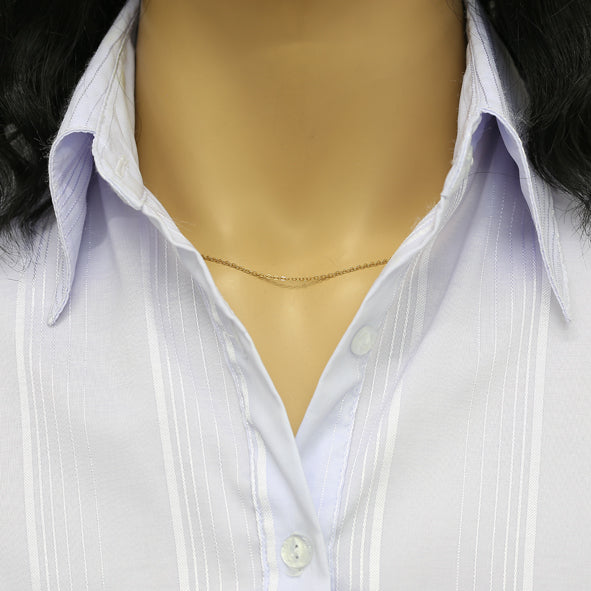 Якорная цепь, колье из красного золота 585 пробы