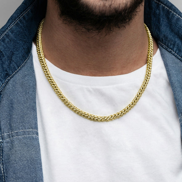 Double-S-chain Necklace Solid Chain Handmade