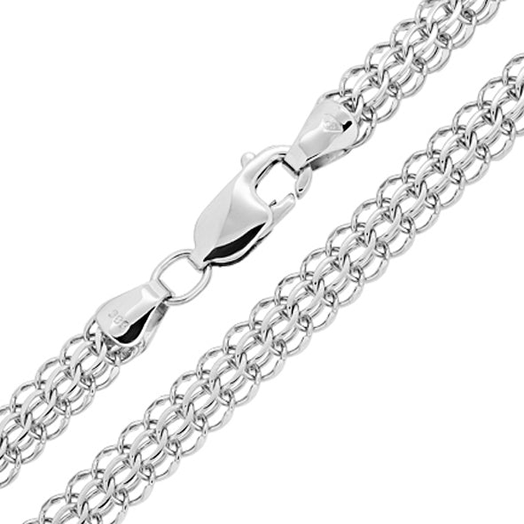 Double-S-chain Necklace Solid Chain Handmade