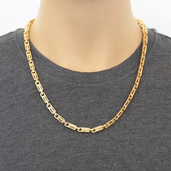 Kette, Massive Halskette aus Gold