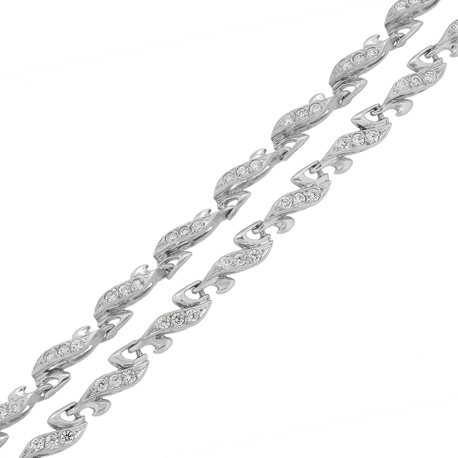 Women's Necklace with stone / Solid Chain