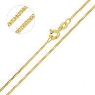 Curb chain Necklace in 585 / 14kt Yellow gold