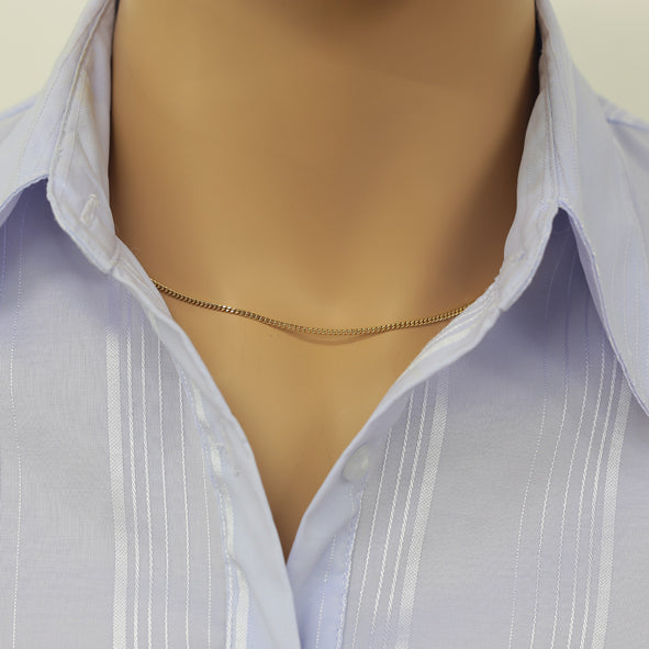 Panzerkette Gelbgold 585