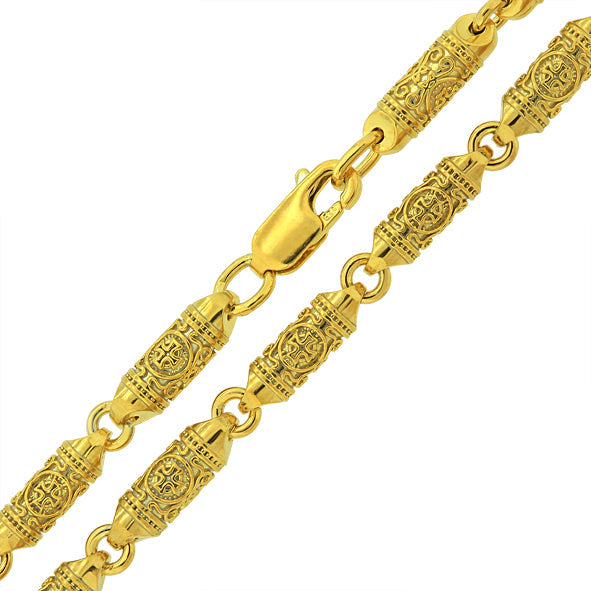 Kette, Massive Halskette aus Gold