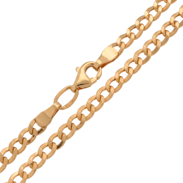 Curb chain, red gold 585 / 14kt