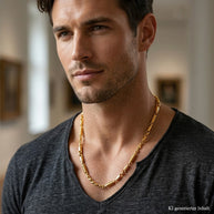 Männer Kette Collier / Massivkette / Handarbeit