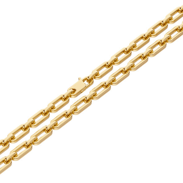 Ankerkette, Massive Halskette aus Gold