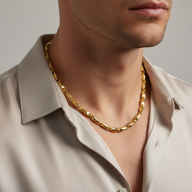 Золотая литьевая цепь 