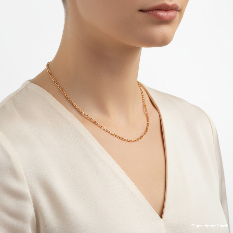 Halskette Ankerkette Rotgold 585