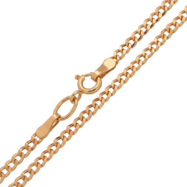 Curb chain, red gold 585 / 14kt