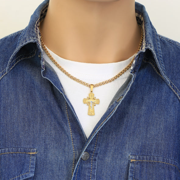 Kreuz Anhänger -orthodox- aus Gold
