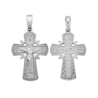 Orthodox cross with the Crucifixion of Christ