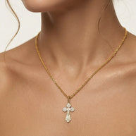 Orthodox Gold Cross Pendant
