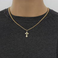 Kreuz Anhänger -orthodox- aus Rotgold
