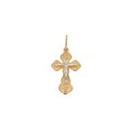 Kreuz Anhänger -orthodox- aus Rotgold