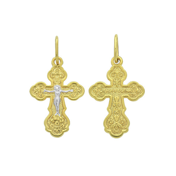 Kreuz Anhänger -orthodox- aus Gold